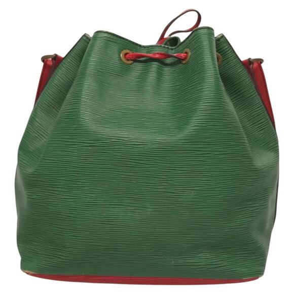 LOUIS VUITTON Epi Petit Noe Shoulder Bag Bicolor Green Red M44147 - Picture 3 of 13